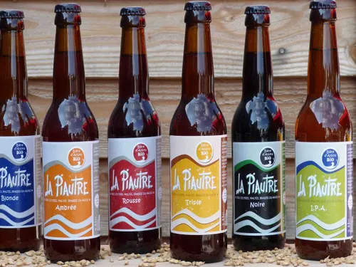 La collection de bière ce la brasserie